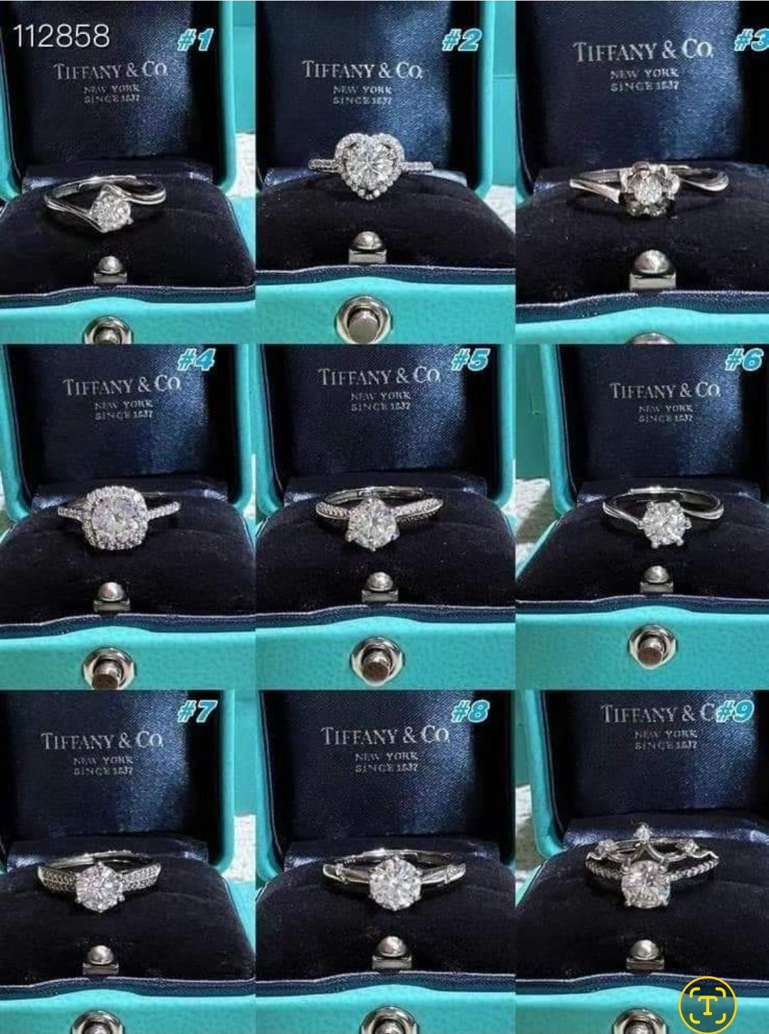 T!ff& C● rings sizes 6-9