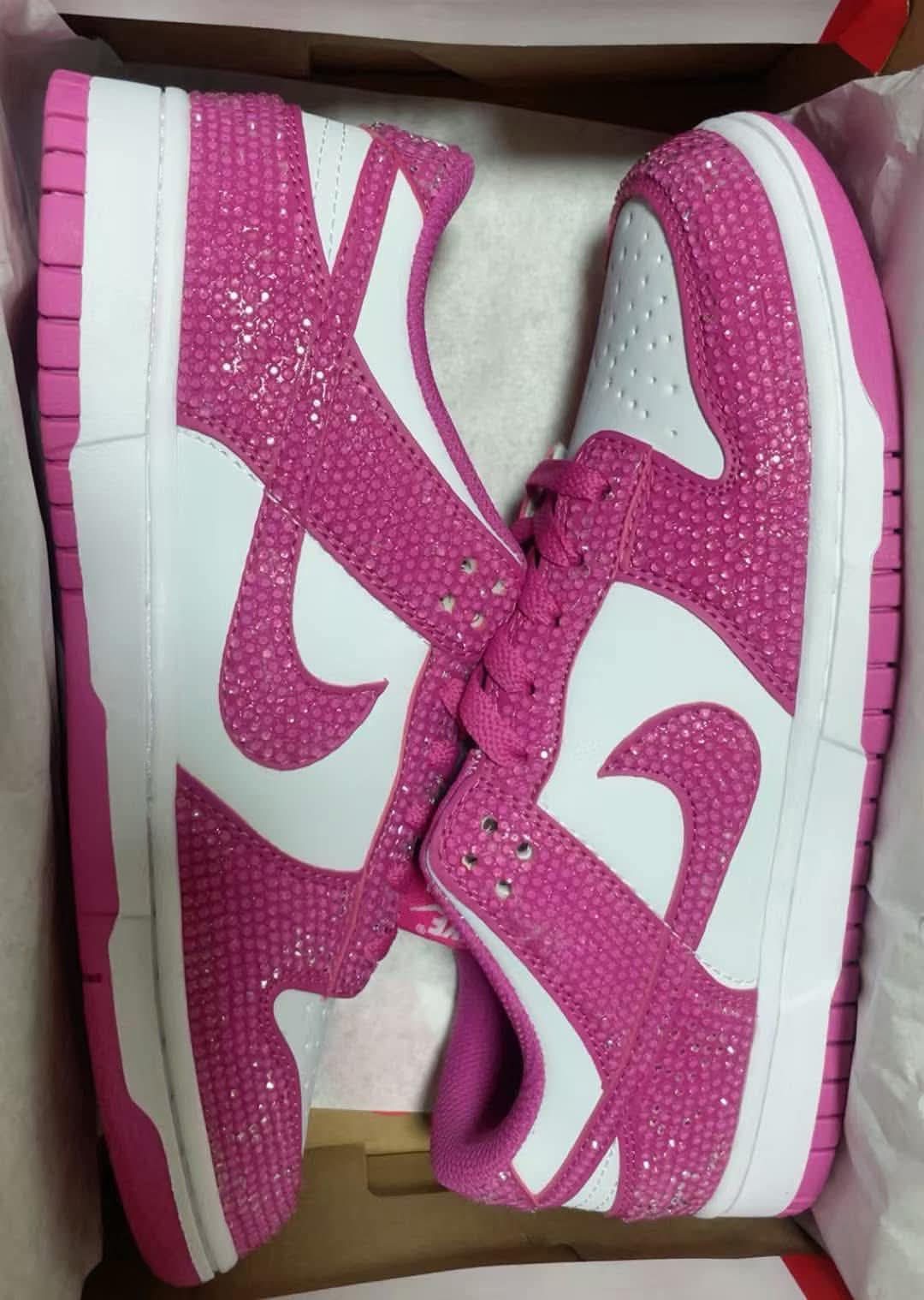 Rhinestone N!k€ adult sneakers