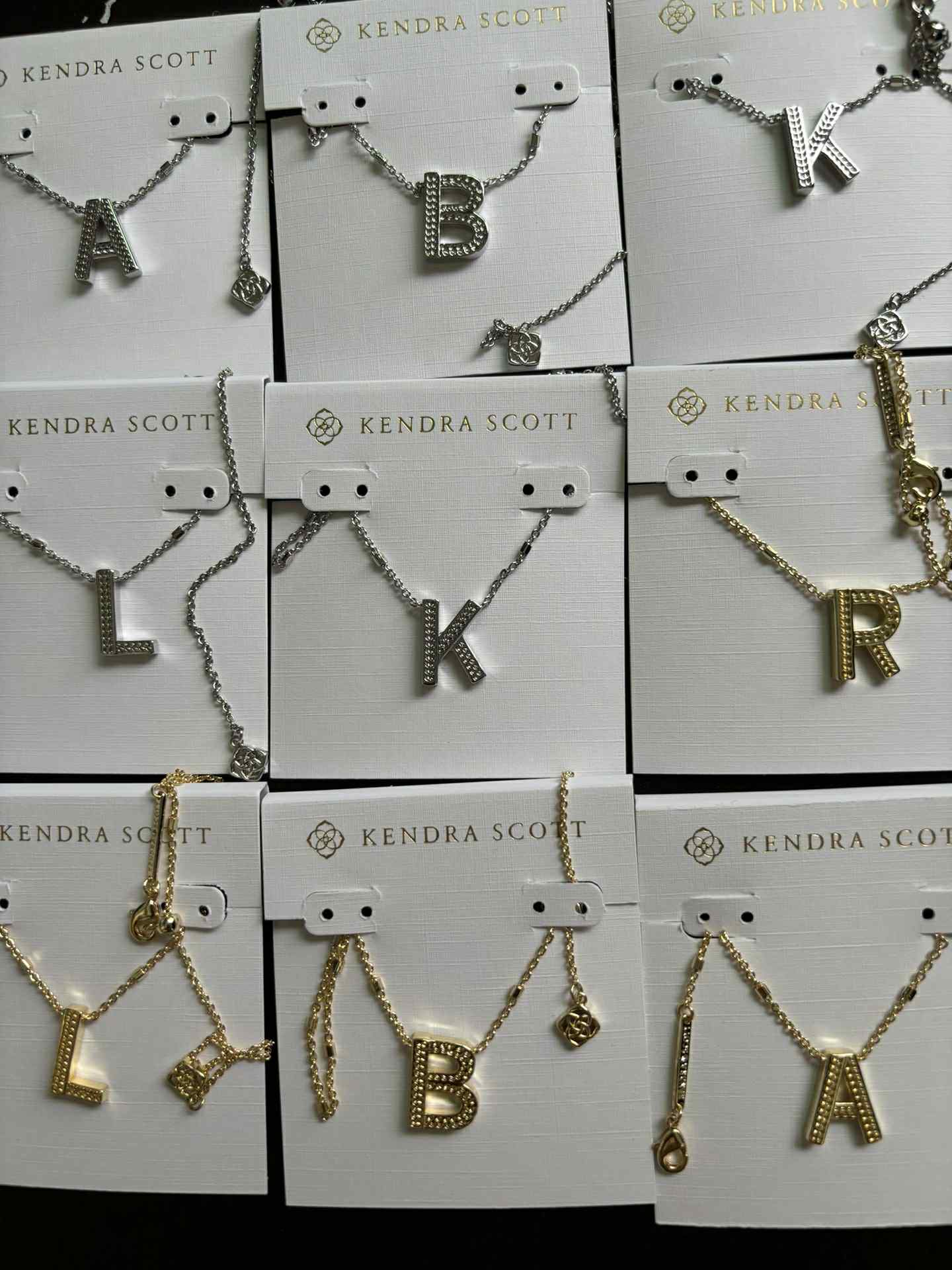 KS initial necklace