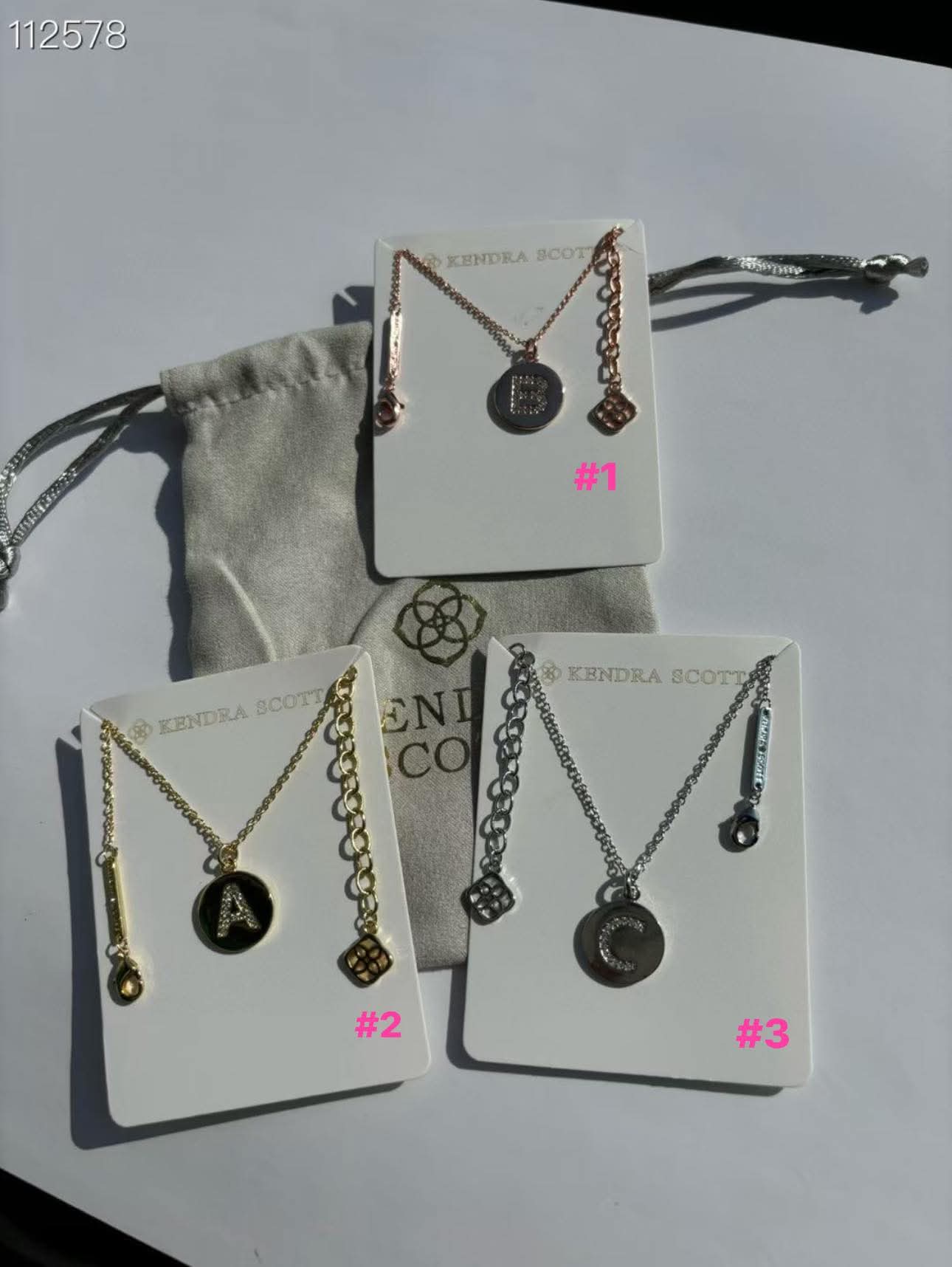 KS initial necklace